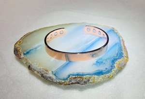 Brazalete de Cobre para Hombre y Mujer, Magnético, con Diseño Personalizado, Grabado, de la India - Product Image 2