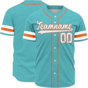 Jersey de béisbol personalizado para hombres con tela que absorbe la humedad y diseño de sublimación completa para uniformes deportivos - Product Image 2