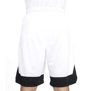 Shorts de basketball personnalisables pour hommes style urbain, en toile maillée unie, avec poches zippées, taille élastique, séchage rapide - Product Image 2