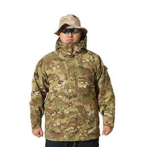 Vestes tactiques d'hiver camouflage imperméables pour l'extérieur - Ignifuges et antistatiques respirantes pour la pêche - Product Image 6