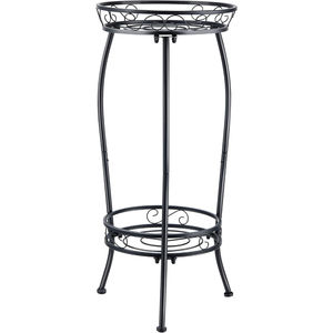 Support de plantes créatif en métal noir, support de pot de fleurs en fer pour intérieur et extérieur, étagère de présentation pour jardinières, décoration d'angle de jardin et de maison - Product Image 1