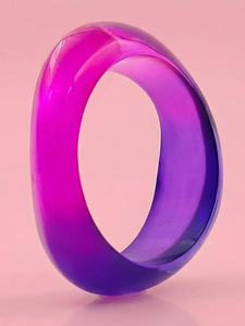 Resin Bangle Handmade Hand Modeled Round Model Pattern Jewelry for Party Fashion Occasions Uttar Pradesh FAIZA CRAFT FC-7168 - Product Image 3