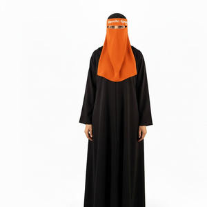 Nouveau Niqab Hijab en Chiffon Imprimé 10 Couleurs, Jilbab Instantané, Masque de Prière Carré Tendance pour Musulmanes, Style Estival - Product Image 5
