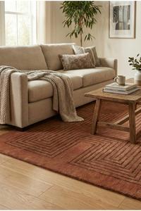 Handmade Wool <b>Rugs</b> Authentic Berber Carpets Natural Wool Artisan Craftsmanship Anti-Slip Modern Geometric <b>Thick</b> <b>Pile</b> <b>Rugs</b> - Product Image 5