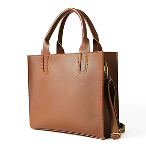 Sac fourre-tout pour ordinateur portable en cuir véritable de haute qualité, élégant, pour femmes, couleur rouge vin, fermeture éclair, 13,3'', multi-compartiments - Product Image 2