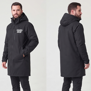 Customized <b>Men</b> Hard Shell <b>Coat</b> Embroidered Front Logo <b>Men's</b> Waterproof Hood Jacket Outdoor Hiking Camping <b>Coat</b> with Side Pockets - Product Image 1