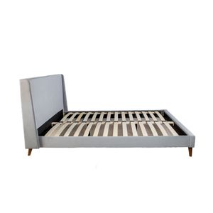 Letto Imbottito King Size con 2 Comodini, Elegante Set di Mobili Imbottiti - Product Image 2
