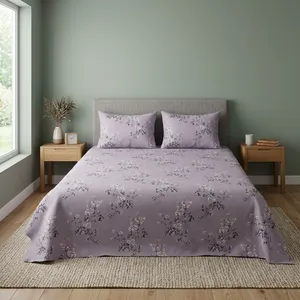 Drap de lit moderne de haute qualité en microfibre 120 GSM, écologique, durable, avec tissu ultra doux pour un sommeil confortable et élégant - Product Image 3