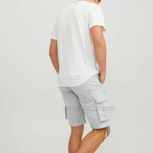 Pantalones Cortos Cargo Casuales de Lona Sólida con Múltiples Bolsillos, Transpirables y de Secado Rápido para Hombre, Verano 2026 - Product Image 4