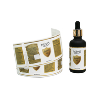 Étiquettes auto-adhésives en vinyle imperméable personnalisées impression d'autocollants de bouteille de parfum d'huile essentielle