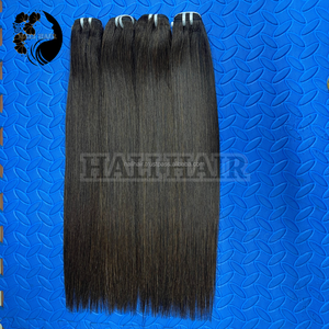 Hali Hair Double Cuticule Alignée Trame Naturelle Noir Cheveux Raides avec Extrémités Épaisses Doux au Toucher Livraison Rapide 100g Poids - Product Image 5