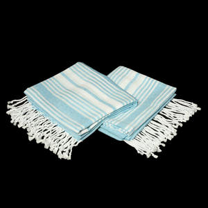 Fouta Serviette Rayée Doux 100% Coton Écologique Serviette de Luxe à Séchage Rapide avec Design de Logo Personnalisé pour la Plage Exportateur en Inde - Product Image 4