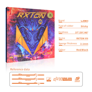 Cao su bóng bàn chuyên nghiệp LOKI Popular RXTON 7, hiệu suất quay cao, đường cong ổn định, mút Kunlun 2.1mm - Product Image 6