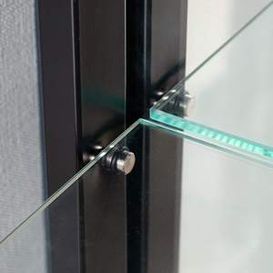 Marco de hierro y armario de almacenamiento de vidrio templado de madera, muebles de comedor modernos para el hogar, Bar, hoteles, apartamentos, de madera, de vidrio templado, para el hogar - Product Image 5