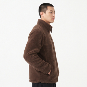 Heavyweight <b>Sherpa</b> <b>Fleece</b> Jackets Men Premium Soft Winter <b>Fleece</b> Outerwear Jacket Women Embroidery Stand Collar <b>Sherpa</b> Jackets - Product Image 6