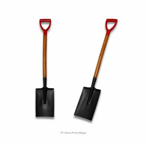 Pala de Jardín Cuadrada de Acero de Alta Resistencia con Mango de Madera Dura, Herramienta de Excavación para Agricultura, Fabricante OEM - Product Image 1