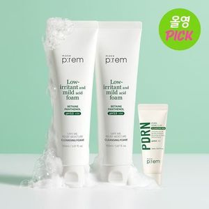 Mousse nettoyante hydratante Makeprem édition limitée d'octobre 150 ml Plan PDRN Milk 21 ml Nettoyant visage coréen - Product Image 1