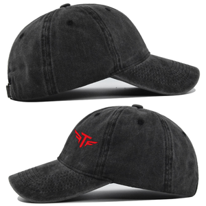 Tactus Industries TI-DH-6800 Washed <b>Heat</b>-Transfer Printed 7-Panel Adjustable Cotton Canvas Baseball Cap Unisex Casual Solid - Product Image 3