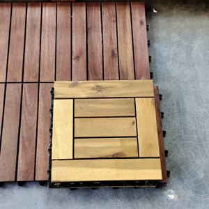 Carreaux de terrasse extérieurs imbriqués de haute qualité 300X300mm étanches pour balcon jardin patio ou passerelle-pour cours et jardins - Product Image 6