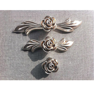 Vintage <b>Brass</b> Door <b>Pull</b> Handles, Classic Cabinet Hardware for Wardrobe <b>Drawer</b> and Furniture Doors - Product Image 4