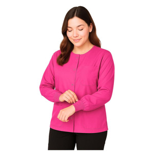 Unisex Classic Cotton <b>Scrub</b> <b>Sets</b> with Jersey Fabric Needle Detection Professional Medical Nurse Uniform for Hospital Use - Product Image 3