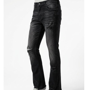 Hot Sale Customized Design Men's Eco-Friendly Breathable Regular Fit Mid Waist Full Length 100% Cotton Denim <b>Jeans</b> Fashionable - Product Image 2
