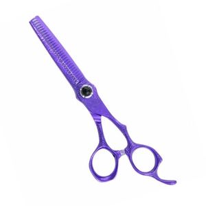 Hair <b>Thinning</b> Scissors with Blue Finger <b>Rings</b> Professional Barber Shears Stainless Steel Texturizing Scissors - Product Image 3