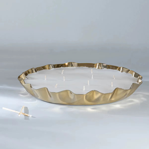 Elegante Portavelas de Metal Hecho a Mano con Diseño Grabado, Recipiente Decorativo de Lujo para Velas, para Decoración de Bodas y Fiestas - Product Image 1