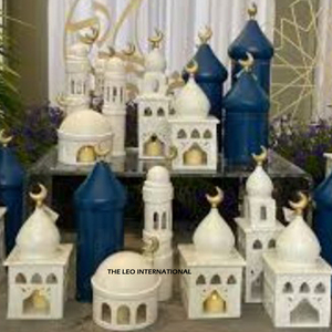 โคมไฟตั้งพื้นดีไซน์มินาเร็ตสวยงาม สำหรับตกแต่งในเทศกาลรอมฎอน อีด ฮัจญ์ ของตกแต่งงานเลี้ยง ของตกแต่งโต๊ะอาหารสุดหรู - Product Image 3