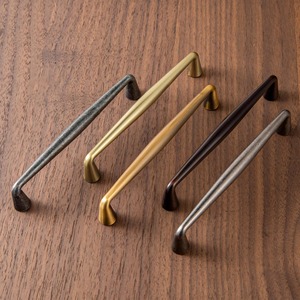 Juego de tiradores y pomos vintage de latón pulido con base cónica para puertas de cocina, herrajes modernos para muebles - Product Image 3