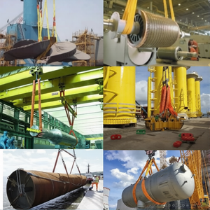 Eslinga redonda sin fin de poliéster de 5 toneladas para elevación, eslingas suaves de primera calidad, factor de seguridad 7:1, estándares DIN-EN 1492-2 - Product Image 5