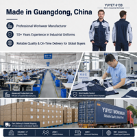 Set Giacca e Pantaloni da Lavoro Industriale Impermeabile e Antivento con Logo Personalizzato, Produzione OEM, Vendita all'Ingrosso, Certificato CE
