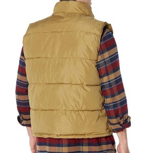 Gilet matelassé en toile respirante de haute qualité pour homme, sur mesure, avec fermeture éclair sur le devant, nouveau style, décontracté, pour l'extérieur, hiver, pas cher - Product Image 2