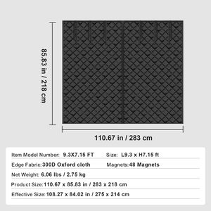 Kit di Isolamento per Porte da Garage Invernali 9,28 X 7,15 ft, Schermo per Porte da Garage - Product Image 4