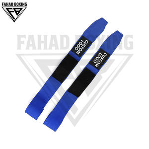 Vendas de boxeo azules y negras de alta resistencia, cómodas, de algodón duradero, para entrenamiento de boxeo y fitness. - Product Image 3