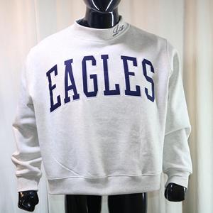 Sweat-shirts pour femmes, col montant, 280g, avec broderie personnalisée, coupe ample et carrée, 100% coton molletonné français - Product Image 3
