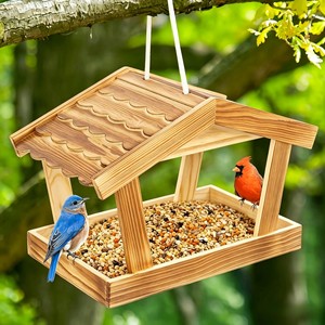 Comedero para Pájaros de Metal Ecológico Moderno de 6 Puertos, Acabado en Cobre, Decoración para el Hogar, Venta al Por Mayor - Product Image 4