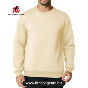เสื้อสเวตเชิ้ตคอกลมผู้ชาย สีพื้น ทรงปกติ ผ้าถัก โพลีเอสเตอร์ 100% เสื้อพูลโอเวอร์ลำลอง ใส่ได้ในฤดูหนาว 2 ชิ้น เป็นมิตรกับสิ่งแวดล้อม - Product Image 3
