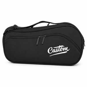 Sac de voyage en toile noire avec logo personnalisé, résistant à l'eau, avec fermeture à glissière, durable, portable, grande capacité, sac de sport pour la salle de sport - Product Image 1