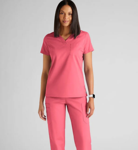 Conjunto de Uniforme Médico Unisex de Punto Fácil de Usar, Sin Plancha, Elástico, Ecológico, Transpirable, con Detección de Agujas, para Uso Hospitalario - Product Image 1