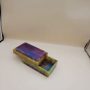 Caja de Joyería Moderna de Resina Colorida para Almacenamiento en la Sala de Estar - Product Image 1