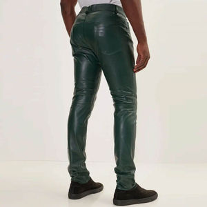 Pantalon en cuir pour homme fabriqué au Pakistan, style décontracté, logo personnalisé, imperméable, séchage rapide, couleur unie 2026 - Product Image 3