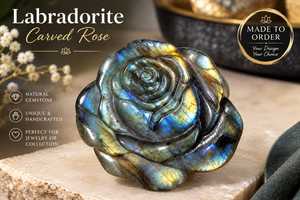 พลอยดอกไม้ธรรมชาติสีม่วงน้ำเงินชมพูเหลือบรุ้ง ขนาด 10-30 มม. สำหรับทำเครื่องประดับ - Product Image 2