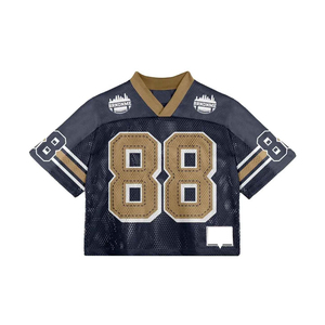 Camiseta de Fútbol Americano Vintage Unisex de Marca Personalizada, Antibacteriana, Sin Mangas, con Tirantes Ajustables, Malla con Estampado Digital - Product Image 1