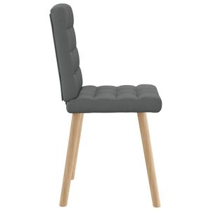 2 chaises de salle à manger en tissu gris foncé - Product Image 5