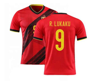 Camiseta de Fútbol Ligera de Malla, Manga Corta, Estampada, Tallas Grandes, Personalizable con Logotipo del Equipo, Transpirable, para Partido y Entrenamiento