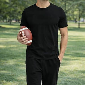 T-shirt personnalisé pour homme avec strass, col rond orné de cristaux, texte personnalisé, chemise scintillante et éblouissante - Product Image 2