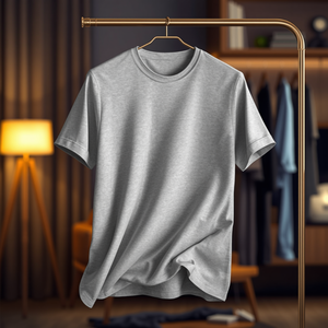 Camiseta de Hombre 100% Algodón, Suave, Transpirable, Informal, de Manga Corta, Básica para Uso Diario con Impresión Personalizada OEM - Product Image 2