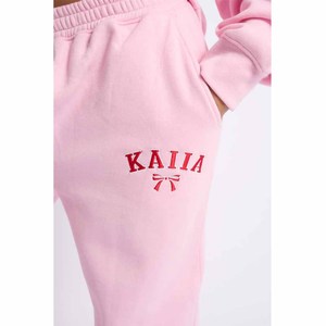 Ensemble sweat à capuche rose pour femme, ensemble décontracté en molleton long, deux pièces assorties, pantalon de jogging ample, toutes saisons - Product Image 3