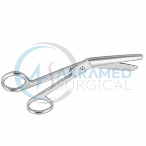Ciseaux à pansements Reynolds en acier inoxydable, instrument chirurgical, ciseaux à pansements angulaires réutilisables certifiés CE, manuels - Product Image 6